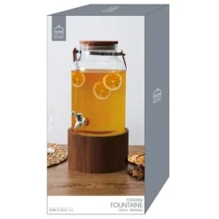 Dryckesautomater-FONTAINE 6L STÖD I TRÄ OCH HANDTAG