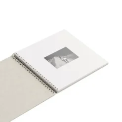 Förvaring Av Fotografier-Fotoalbum Linen med vita blad 35x31,5cm Bigso Box of Sweden