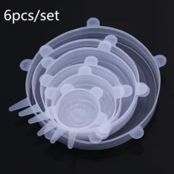 färg 1 set vita silikonstretchlock, 6 förpackningar, återanvändbara, slitstarka och stretchiga, po