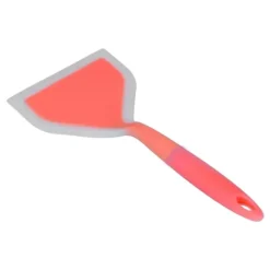 Stekspadar-Friteringsspatel med bred mun i silikon för hemmakök (orange)