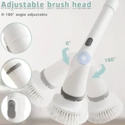 Rengöringsutrustning-Förlängningsbar Elektrisk Rengöringsborste 6-i-1