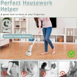 Rengöringsutrustning-Förlängningsbar Elektrisk Rengöringsborste 6-i-1