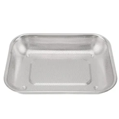 Durkslag & Silar-Frukt Grönsak Rektangulär Silkorg Rostfritt stål Durkslagssil Rektangelnät Oljekorg Liten storlek