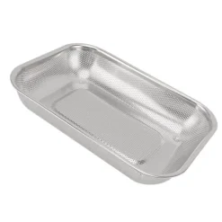 Durkslag & Silar-Frukt Grönsak Rektangulär Silkorg Rostfritt stål Durkslagssil Rektangelnät Oljekorg Liten storlek