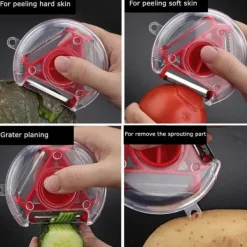 Matskalare & Urkärningsverktyg-Frukt- och Grönsaksskalare - 4-i-1