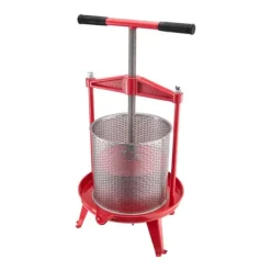 Juicepressar-Frukt Vinpress Manuell, Vinframställningspress 3,69 Gal/14L, Rostfritt Stål