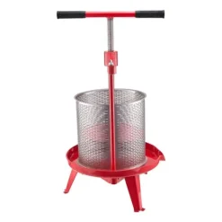 Juicepressar-Frukt Vinpress Manuell, Vinframställningspress 3,69 Gal/14L, Rostfritt Stål