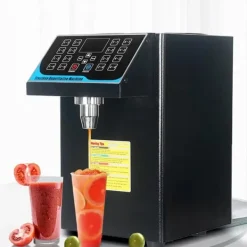 Fruktosdoserare - Automatisk doseringsmaskin - Kapacitet 7,5 l - Effekt 450 W - Rostfritt stål - För mjölk, te, kaffe - Svart