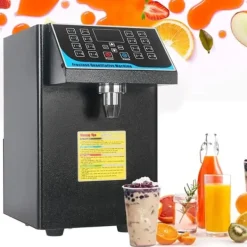 Fruktosdoserare - Automatisk doseringsmaskin - Kapacitet 7,5 l - Effekt 450 W - Rostfritt stål - För mjölk, te, kaffe - Svart