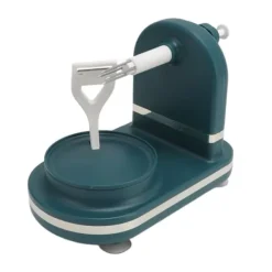 Matskalare & Urkärningsverktyg-Fruktskalare och skärkombination - Handvev äppelskalare i rostfritt stål för kök - Mörkgrön