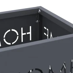 vidaXL Förvaringskrok & Ställ Antracit 15,5 x 15,5 x 49 cm Metall