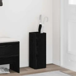 vidaXL Förvaringskrok & Ställ med lagring Svart Ek 20 x 20 x 55,5 cm