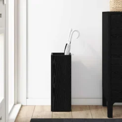 vidaXL Förvaringskrok & Ställ med lagring Svart Ek 20 x 20 x 55,5 cm