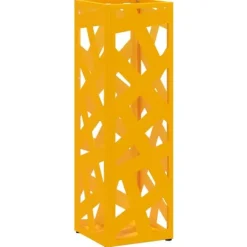 vidaXL Förvaringskrok & Ställ Senapsgul 15.5 x 15.5 x 49 cm Metall