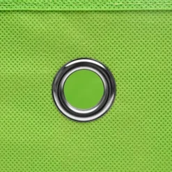 vidaXL Förvaringslådor 4 st grön 32x32x32 cm tyg