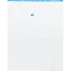 vidaXL Förvaringspåsar 10 pcs Transparent och Blå 100 x 80 cm