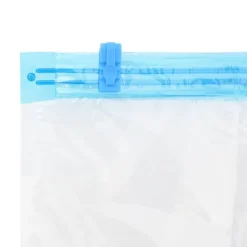 vidaXL Förvaringspåsar 10 pcs Transparent och Blå 100 x 80 cm