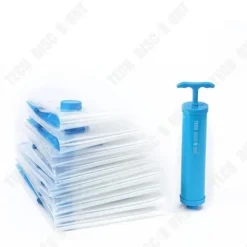 Förvaringspåsar - TD® - 10 vakuumkompression påsar - 60x80 cm - Transparent - För täcke