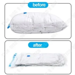 Förvaringspåsar - TD® - 10 vakuumkompression påsar - 60x80 cm - Transparent - För täcke