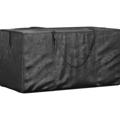 vidaXL Förvaringspåsar För Hemmet-Förvaringsväska för julgran svart 150x75x75 cm polyeten