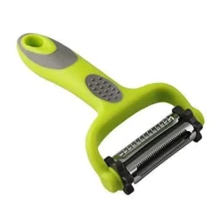 FULARR Grönsaks- och Fruktskalar, Julienneskalare, 3 i 1 Rotationsmultifunktionell Skalat, 3 Blad i Rostfritt Stål: Tand