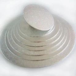 Utrustning För Tårtdekoration-FunCakes - Silver Tårtbricka 10 cm