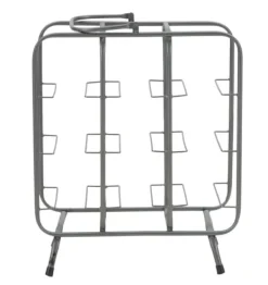 Vinflaskhållare-FURNLUX FLASKHÅLLARE FYRKANTIG GRÅ 40CM