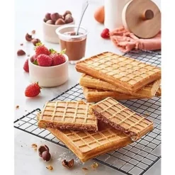 Fyllda våffeljärnsplattor - LAGRANGE - Kompatibla med Premium våffeljärn - Aluminium - Non-stick - Avtagbara