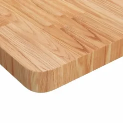 Skärbrädor-Fyrkantig bordsskiva i behandlad massiv ek | Färg: Ljusbrun | Storlek: 60x60x4 cm