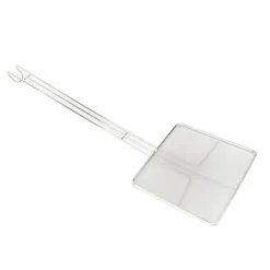 Fyrkantig skumslev i rostfritt stål för matlagning och stekning - finmaskig pastasilsked