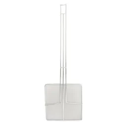 Fyrkantig skumslev i rostfritt stål för matlagning och stekning - finmaskig pastasilsked