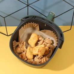 Fyrkantiga Air Fryer Papper 100-pack – 17cm Engångspapper för Luftfritös
