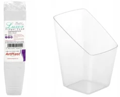 Tillbehör För Matservering-Fyrkantiga behållare för desserter 50 ml plast 24 stycken