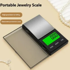 500g / 0.01g 5 enheter Bärbar smyckesvåg Liten Våg digital fickvåg