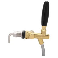Ölkranar-G5/8 Kromplätering Rostfritt Stål Justerbar Öltappkran för Hembar (Guld)