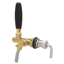 Ölkranar-G5/8 Kromplätering Rostfritt Stål Justerbar Öltappkran för Hembar (Guld)