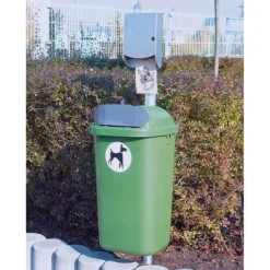 Galvaniserad stålstolpe för gatuavfallskärl 60x1200mm