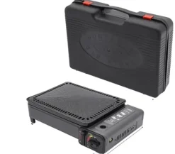 Gasdrivna Bordsgrillar-Gasgrill, Bärbar Design, Justerbara Värmeinställningar,svart