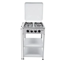 Spisar-Gaskök, 4 brännare, hög effektivitet,4 Brännare Vit