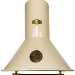 Gaskök med elektrisk ugn 60 cm med 60 cm köksfläkt med metalliska element, Elfenben, 910 m³/h E 614 Cr r+A 6423 ElfBE ECO