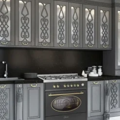 Spisar-Gasköks - GURARI - GCH E 914 Bl r - Retro - 90 cm - Multifunktionsugn