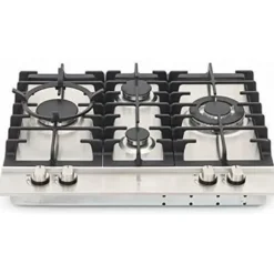 Spishällar-Gaskokplatta - Inox - 60cm - 4 brännare - Turbo brännare 3,8kW - Ergonomisk