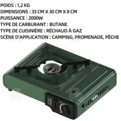 Portabla Spisar-Gasolugnar - INN - 2000W - Bärbar - Kompakt - Säker