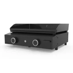 Gasdrivna Bordsgrillar-Gasplatta - Forge Adour - ORIGIN 60 - Svart stål - 2 brännare - 10 års garanti