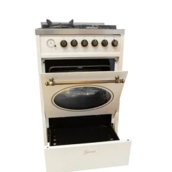 Gasspis retro gas el 60 cm naturgas Fl.Gas 4 Kw WOK, 8 funktioner E 614 Cr r