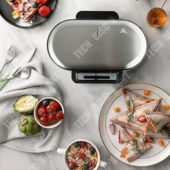Våffeljärn-Gauffrier - TD® - 1200W - Dubbel platta - Non-stick beläggning - Termiskt isolerat handtag