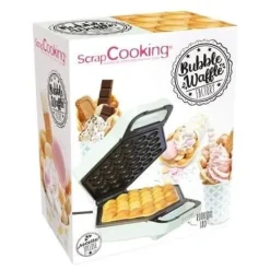 Våffeljärn-Gaufrier - SCRAPCOOKING - Bubbel - Vaffelfabrik - 700W - Ljusgrön