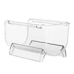 Genomskinliga Vinflaskhållare Stapelbara Plast Vinställ Hållare För Köksbänkskivor Skafferi Kylskåp