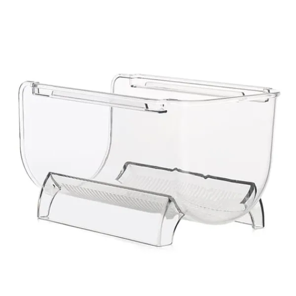 Genomskinliga Vinflaskhållare Stapelbara Plast Vinställ Hållare För Köksbänkskivor Skafferi Kylskåp