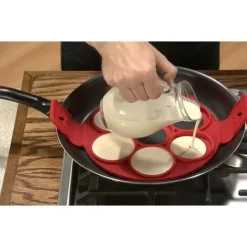 Äggform - Flippin Fantastic - Silikon - Röd - Non-stick - 130 g
